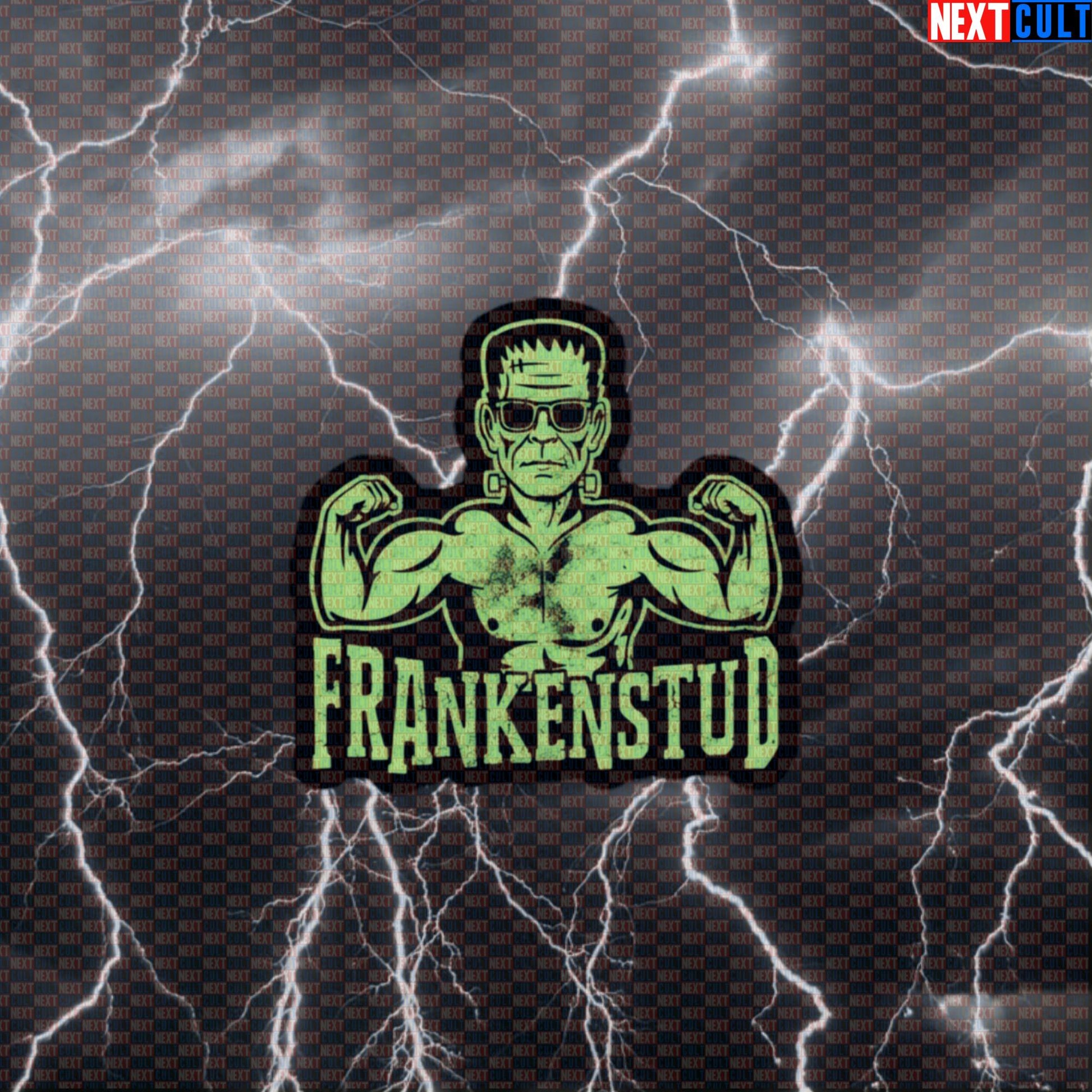 Frankenstud Funny Gym Sticker - Halloween Bodybuilding Meme Decal for Water Bottles & Gym Gear Default Title Bodybuilding Films Fitness Gym Halloween Workout Next Cult Brand