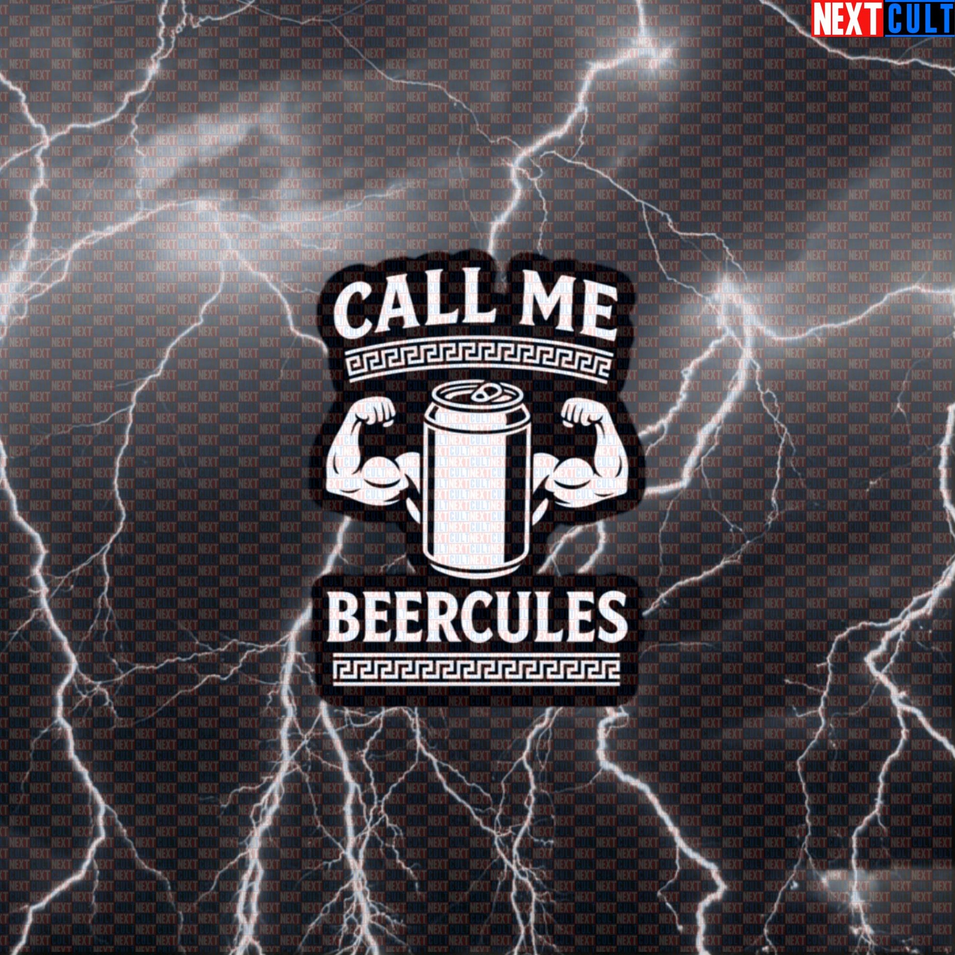 Call Me Beercules Funny Gym Sticker | Greek Mythology Decal for Lifters & Gymbros Default Title Ancient Greece Beer Bodybuilding Fitness Gym Workout Next Cult Brand
