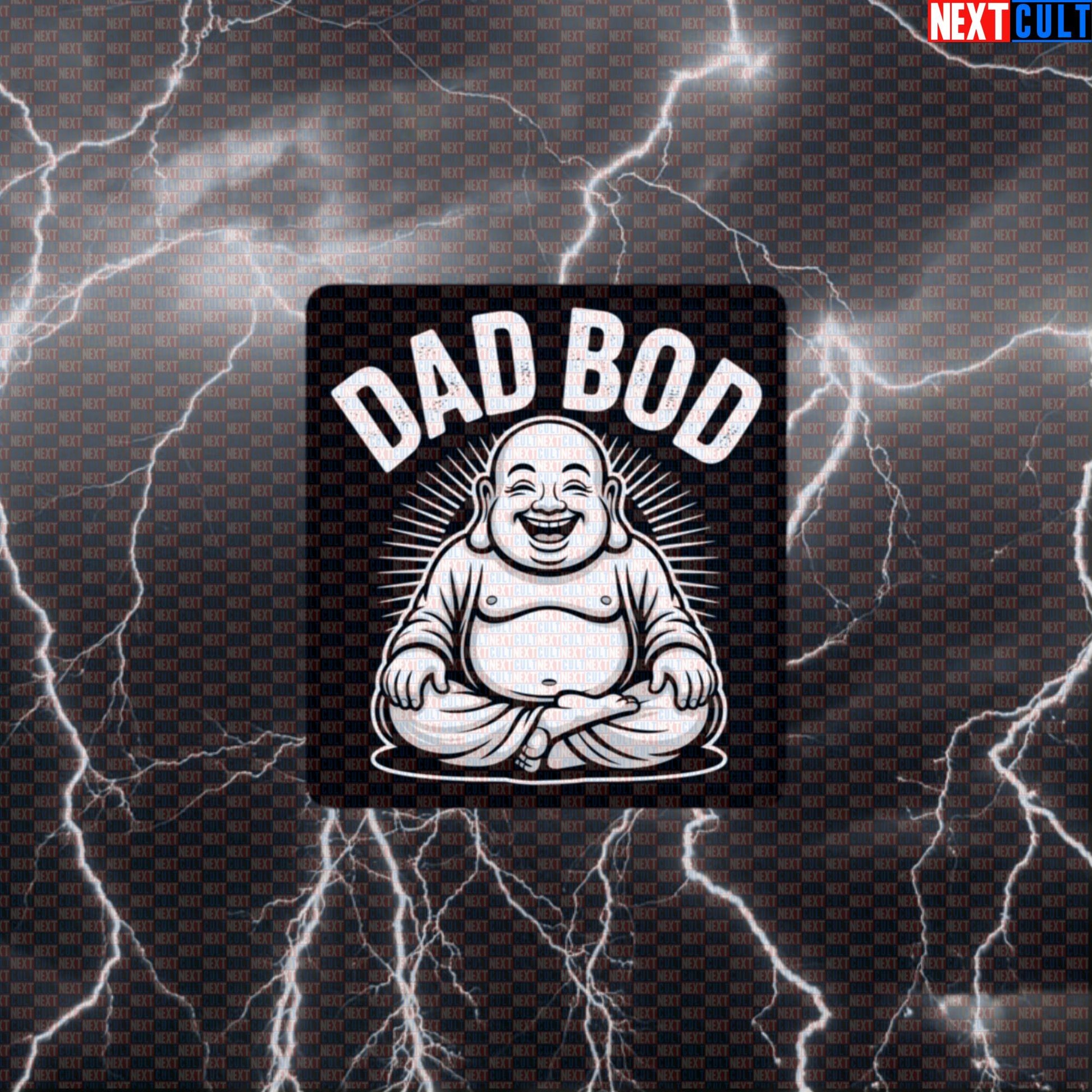 Buddha Dad Bod Funny Gym Sticker - Enlightened Father's Day Workout Decal For Gym Gear Default Title Father's Day Fitness Gym Workout Next Cult Brand