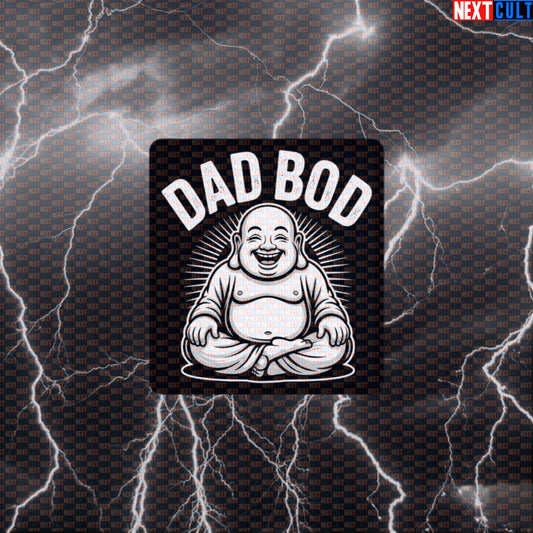 Buddha Dad Bod Funny Gym Sticker - Enlightened Father's Day Workout Decal For Gym Gear Default Title Father's Day Fitness Gym Workout Next Cult Brand