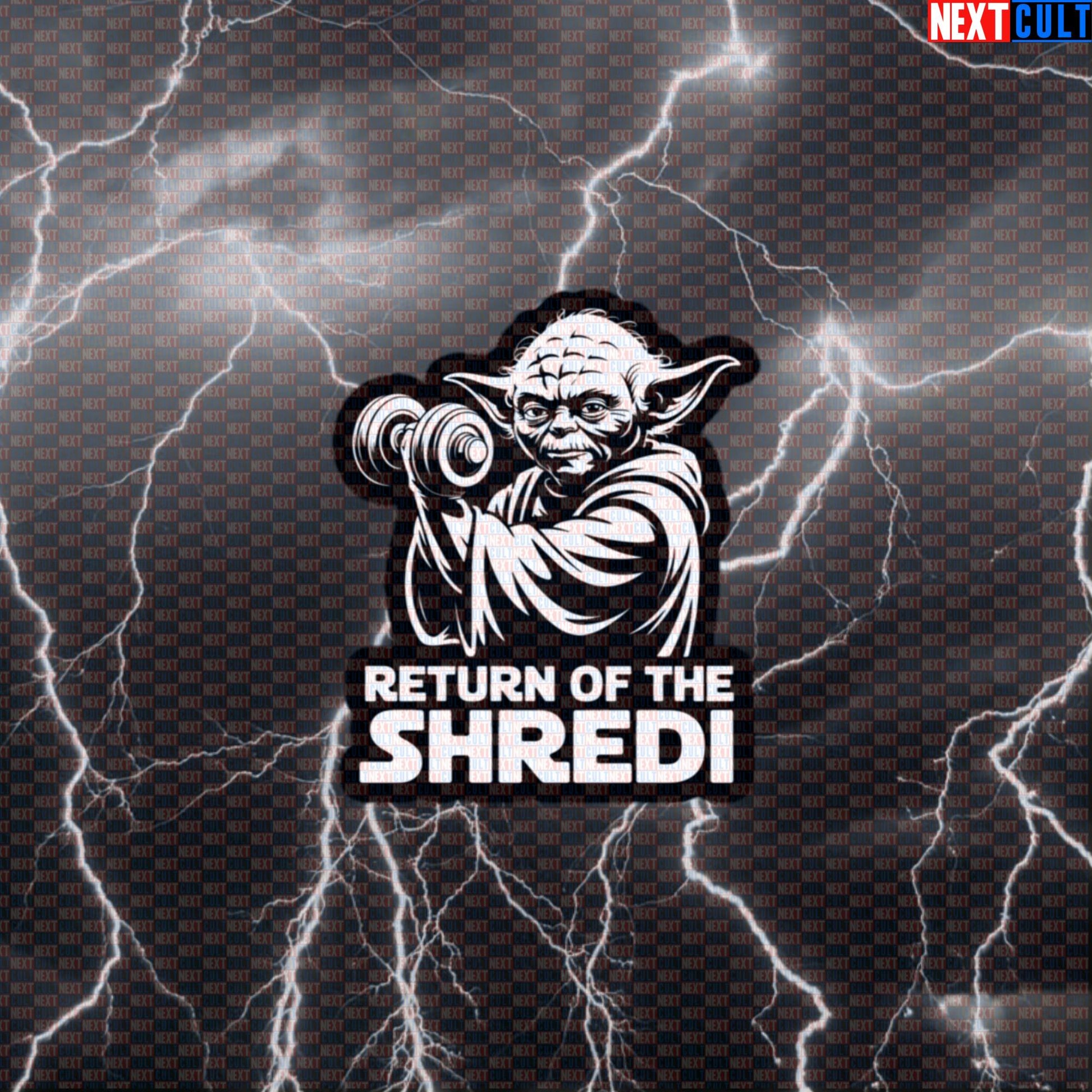 Return of the Shredi Funny Gym Sticker - Star Wars Yoda Gym Meme Decal for Gym Gear Default Title Bodybuilding Films Fitness Gym Star Wars Workout Yoda Next Cult Brand