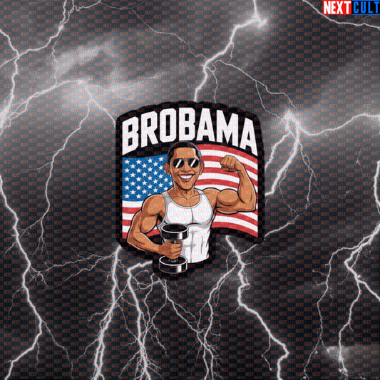 Brobama Funny Gym Sticker - USA 4th of July Gym Meme Decal for Water Bottles & Gym Gear Default Title 4th of July Fitness Gym Workout Next Cult Brand