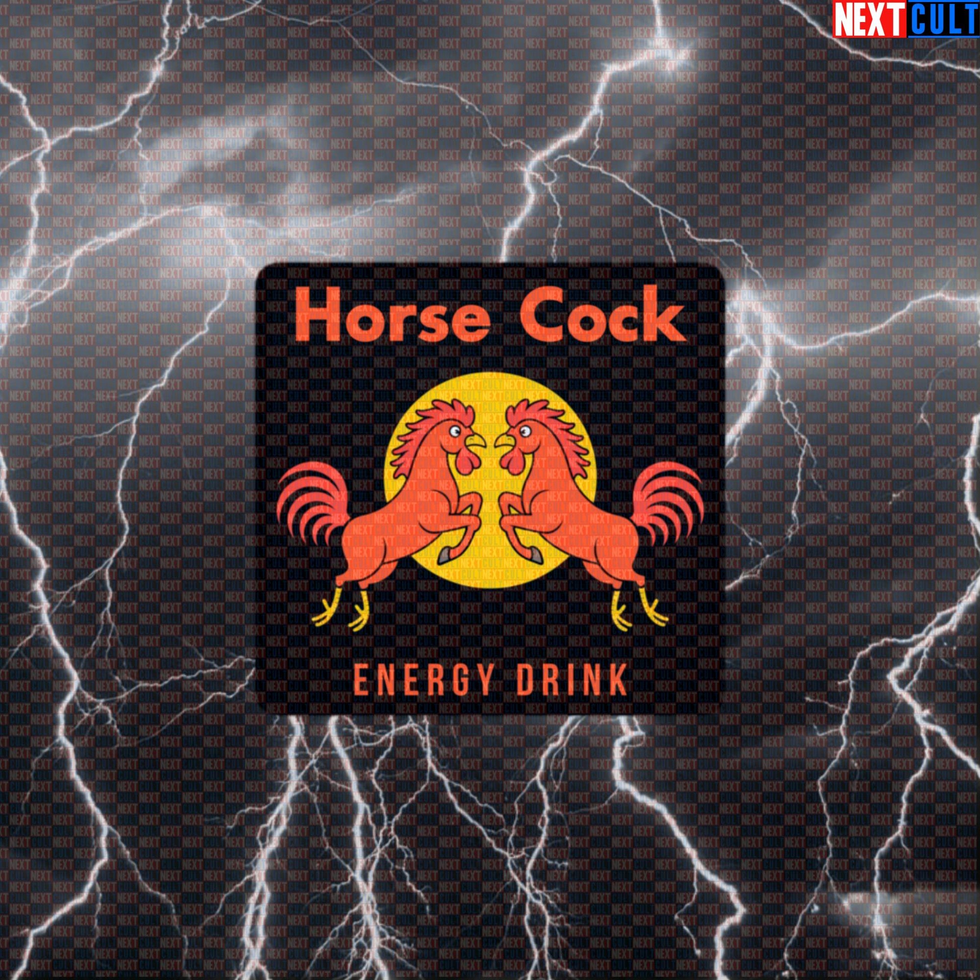 Horsecock Energy Funny Gym Sticker - Parody Drink Meme Decal for Water Bottles & Gym Gear Default Title Fitness Gym Workout Next Cult Brand