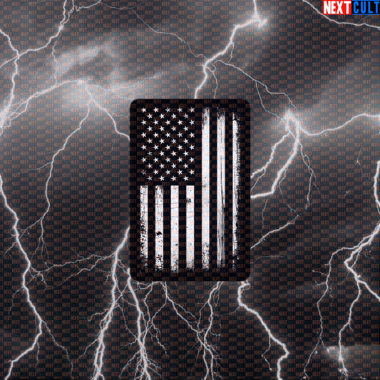 Distressed American Flag Funny 4th Of July Gym Sticker - Patriotic Workout Decal For Water Bottles Default Title Stickers 4th of July Fitness Gym Workout Next Cult Brand