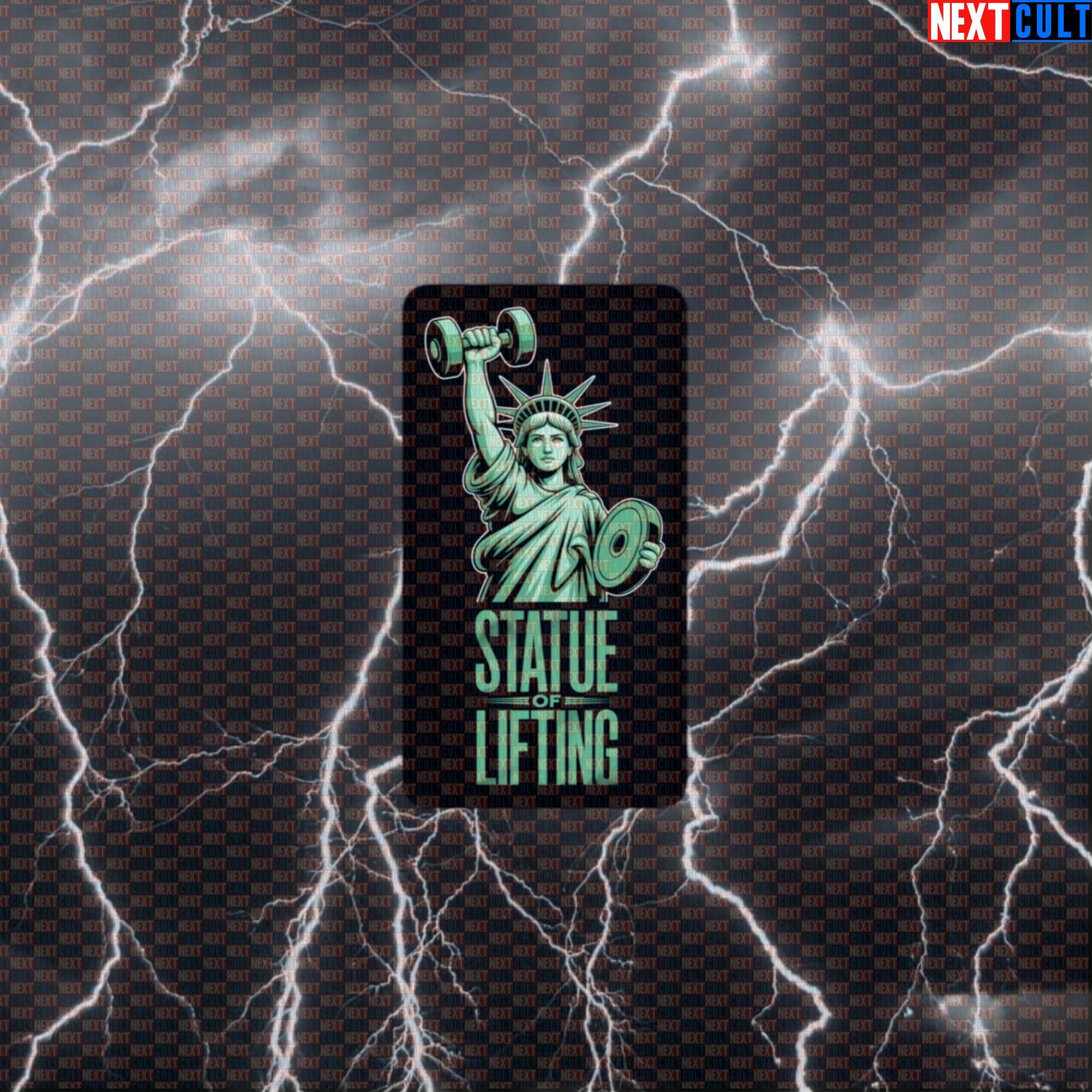 Funny Patriotic Gym Sticker - Statue of Lifting 4th of July Decal for Gym Gear Default Title 4th of July Bodybuilding Fitness Gym Statue of Liberty Workout Next Cult Brand