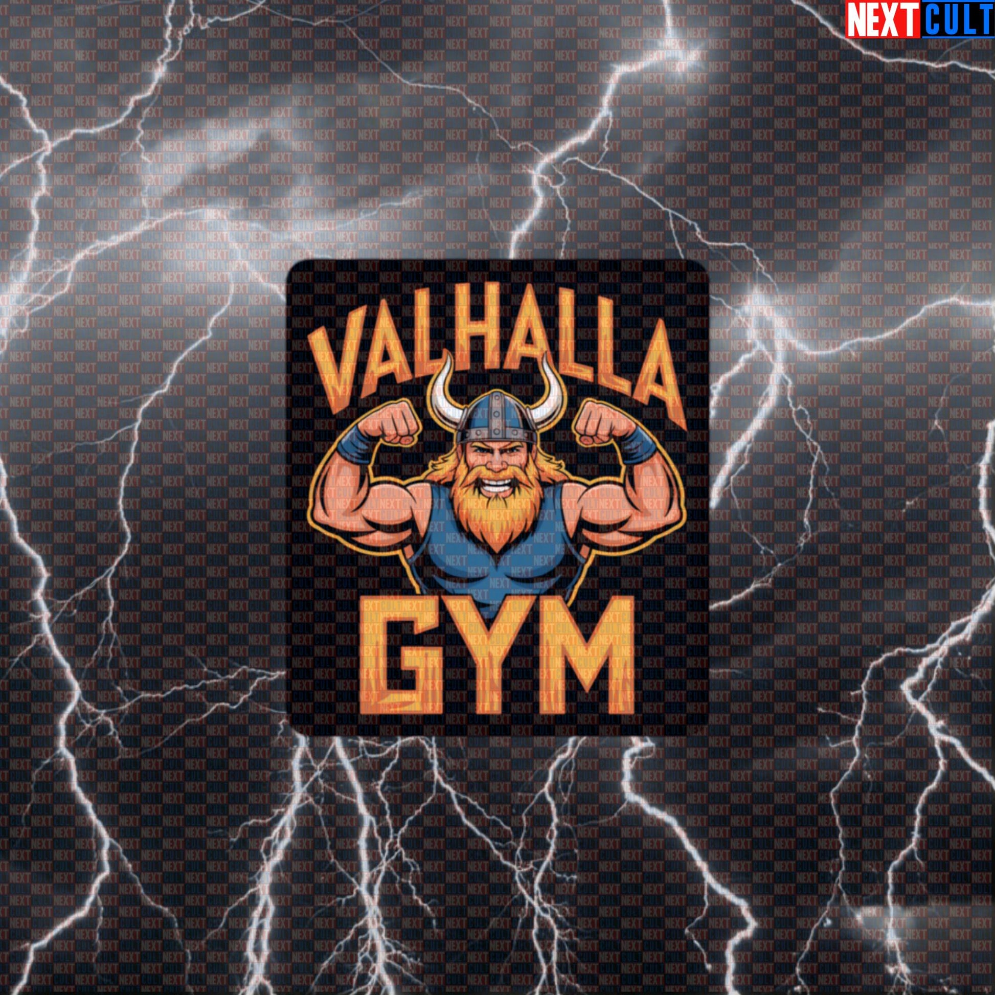 Valhalla Gym Viking Funny Gym Sticker - Norse Workout Decal for Water Bottles & Gym Gear Default Title Bodybuilding Fitness Gym Vikings Workout Next Cult Brand
