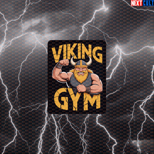 Viking Gym Sticker - Funny Norse Workout Decal for Lifters, Water Bottles & Gym Gear Default Title Bodybuilding Fitness Gym Vikings Workout Next Cult Brand