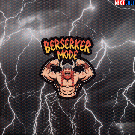 Berserker Mode Viking Funny Gym Sticker - Norse Workout Meme Decal for Water Bottles & Gym Gear Default Title Bodybuilding Fitness Gym Vikings Workout Next Cult Brand