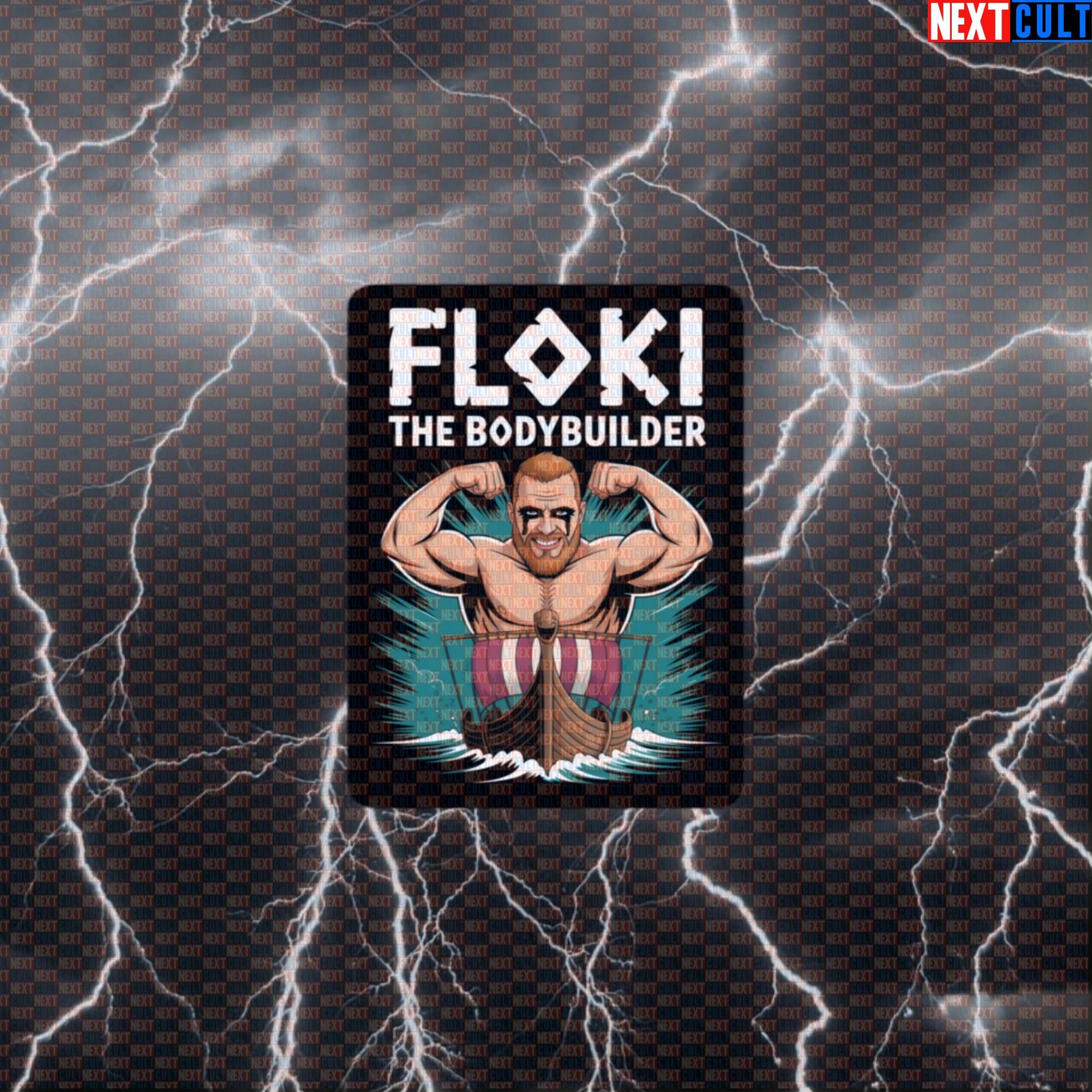 Floki The Bodybuilder Funny Gym Sticker - Viking Workout Decal Norse Meme for Gym Gear Default Title Bodybuilding Fitness Gym TV Vikings Workout Next Cult Brand