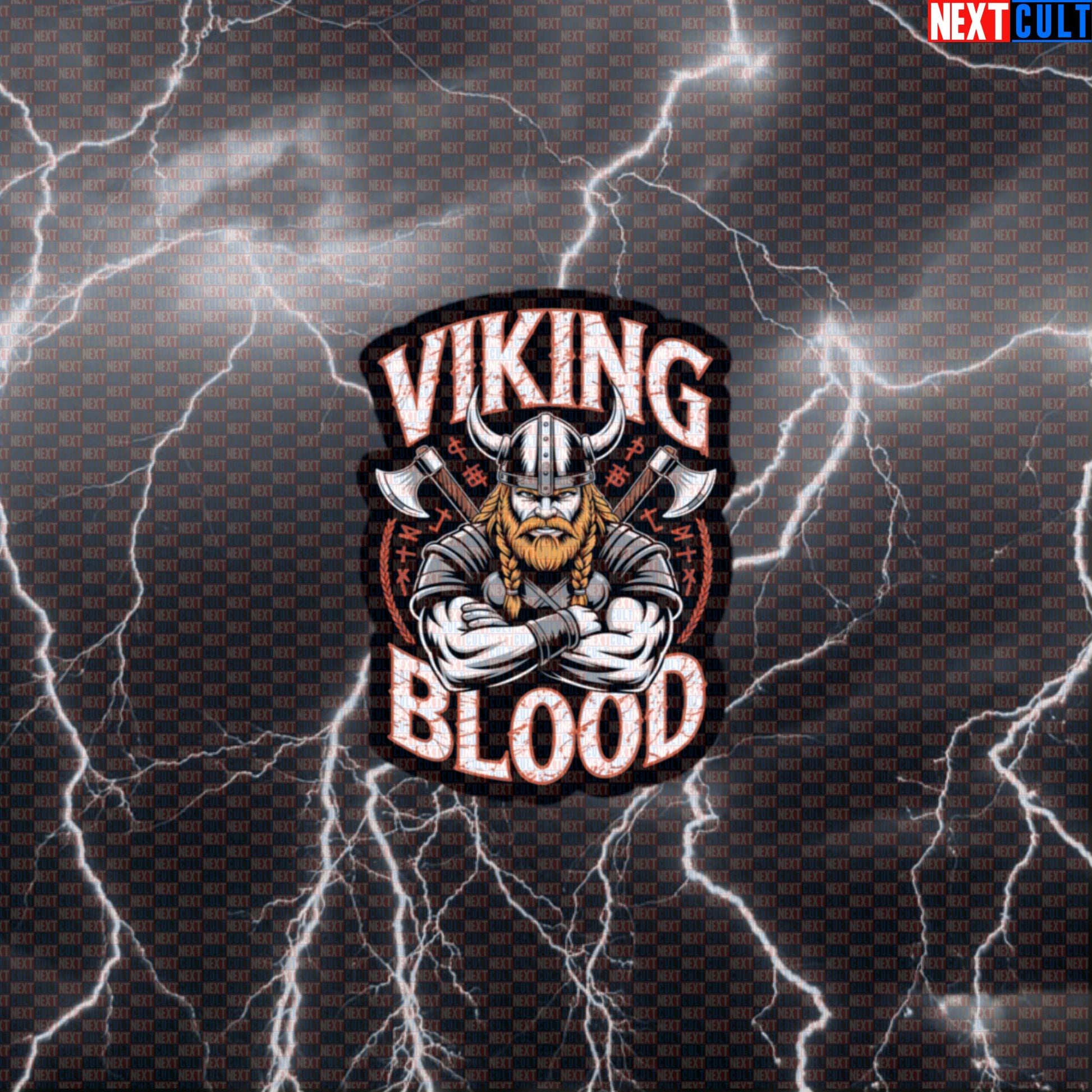 Viking Blood Funny Gym Sticker - Norse Warrior Workout Decal for Water Bottles & Gym Gear Default Title Bodybuilding Fitness Gym Vikings Workout Next Cult Brand
