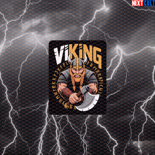 Viking King Funny Gym Sticker - Norse Workout Decal for Water Bottles & Gym Gear Default Title Fitness Gym Vikings Workout Next Cult Brand