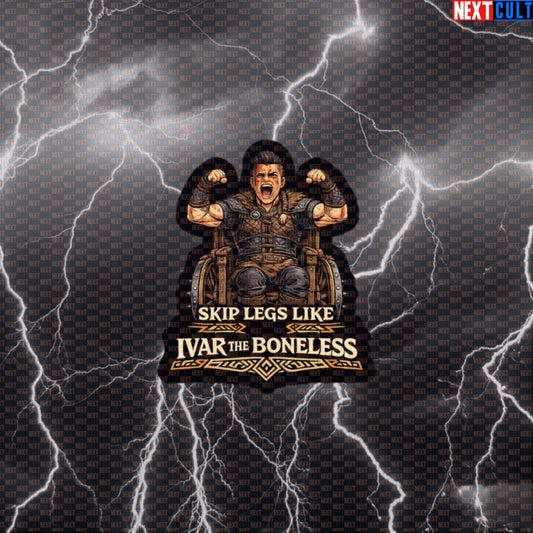 Skip Legs Like Ivar The Boneless Decal | Funny Viking Gym Sticker For Lifters & Bodybuilding Default Title Stickers Bodybuilding Fitness Gym Leg Day TV Vikings Workout Next Cult Brand