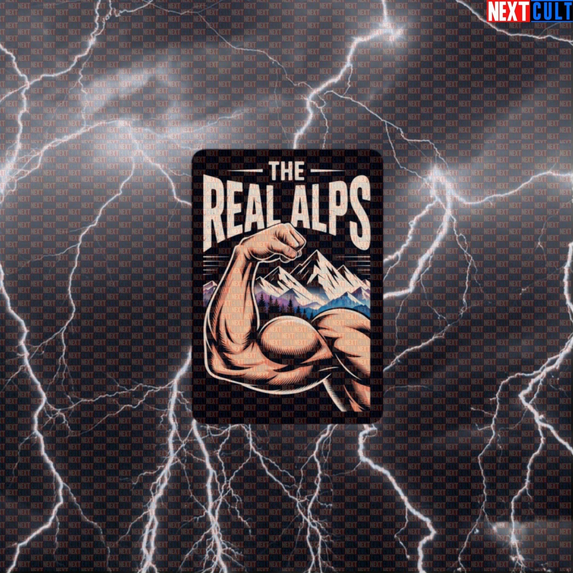 The Real Alps Muscle Mountain Funny Gym Sticker - Muscle Peak Workout Decal Default Title Stickers Next Cult Brand