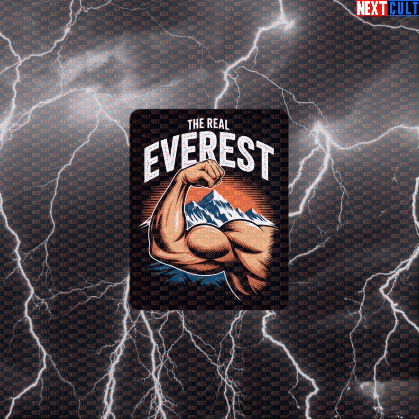 The Real Everest Funny Gym Sticker - Muscle Mountain Workout Decal for Gym Gear Default Title Stickers Next Cult Brand