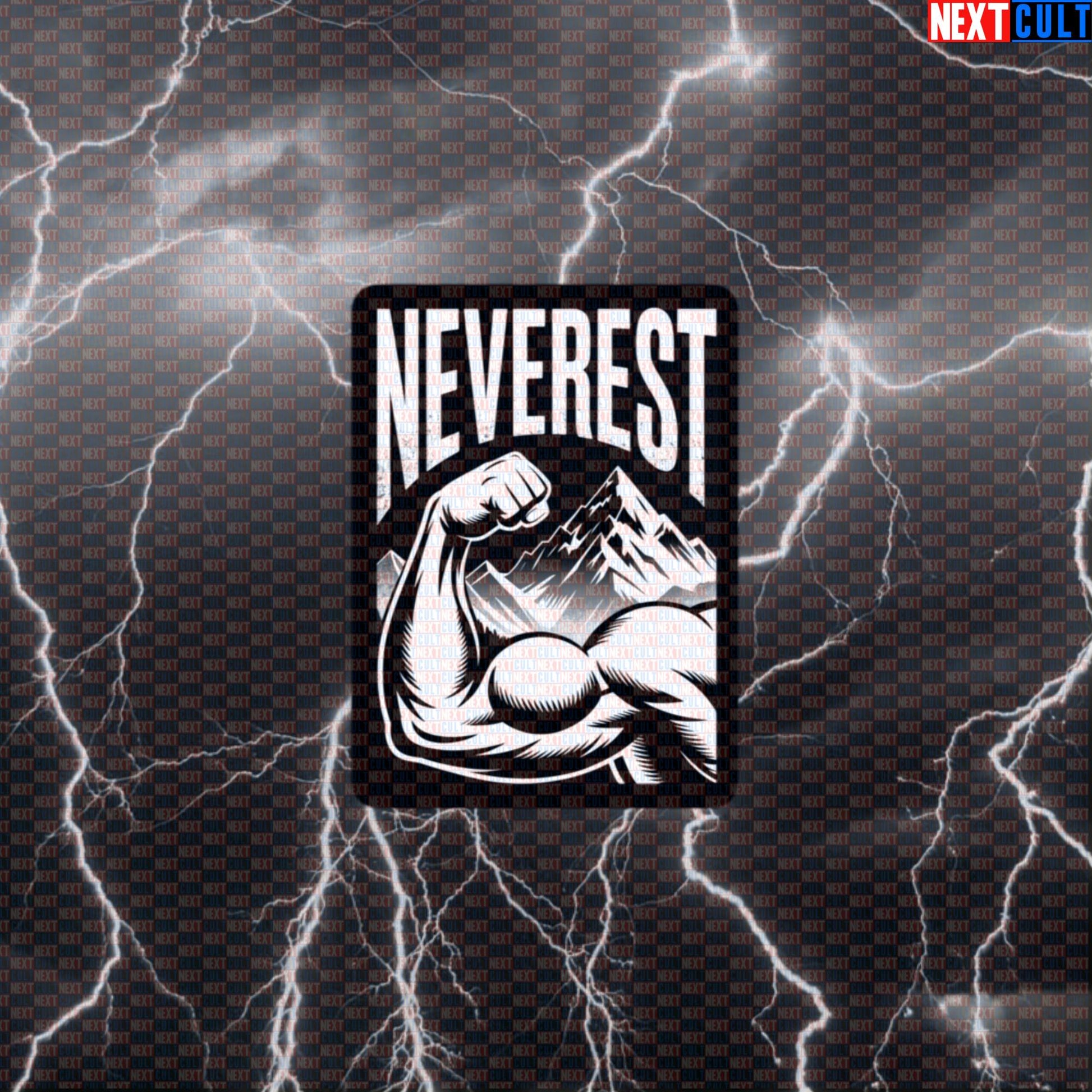 Neverest Funny Gym Sticker - Muscle Mountain Workout Decal for Water Bottles & Gym Gear Default Title Stickers Next Cult Brand