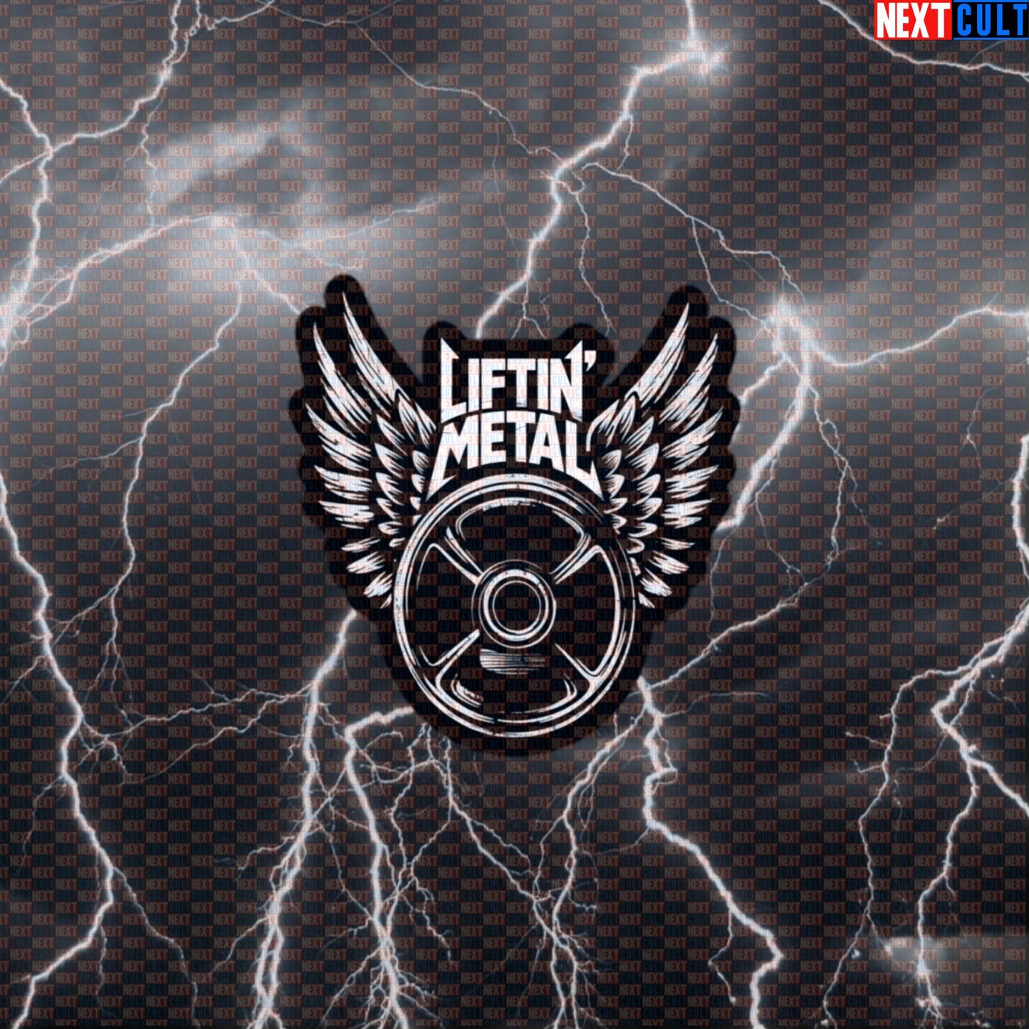 Liftin Metal Funny Gym Sticker - Heavy Metal Rock Music Workout Decal for Lifters Default Title Stickers Next Cult Brand