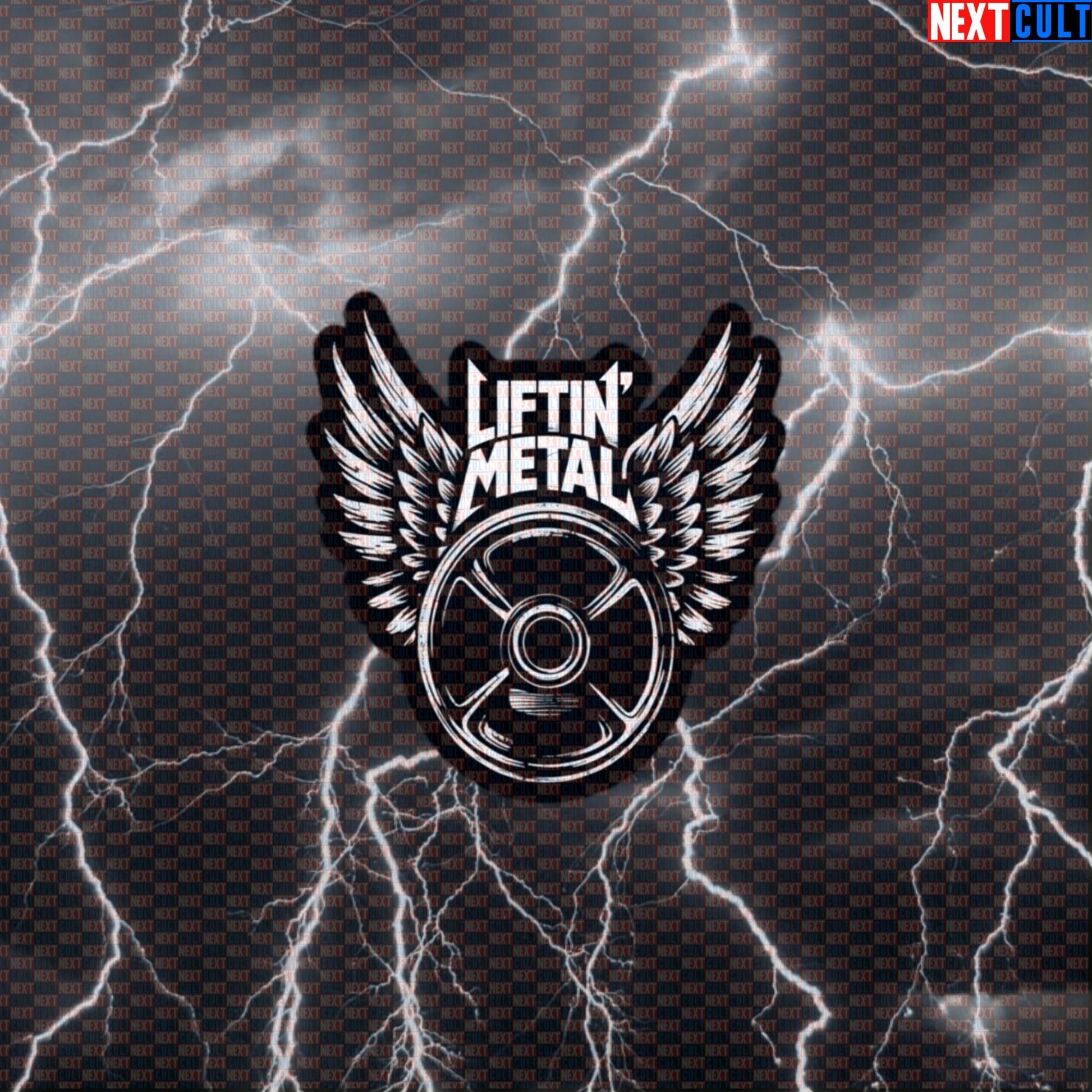 Liftin Metal Funny Gym Sticker - Heavy Metal Rock Music Workout Decal for Lifters Default Title Stickers Next Cult Brand