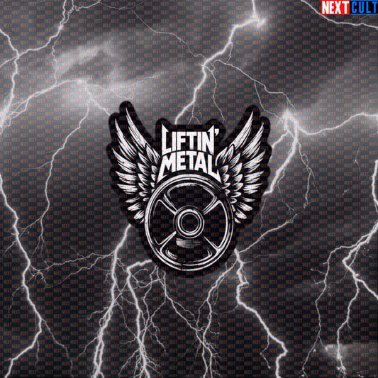 Liftin Metal Funny Gym Sticker - Heavy Metal Rock Music Workout Decal for Lifters Default Title Stickers Next Cult Brand