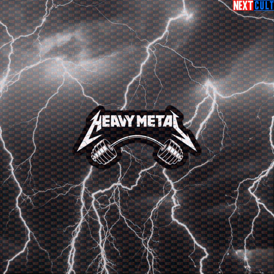 Heavy Metal Gym Sticker - Funny Gymbro Rock Music Workout Decal for Water Bottles & Gear Default Title Stickers Next Cult Brand