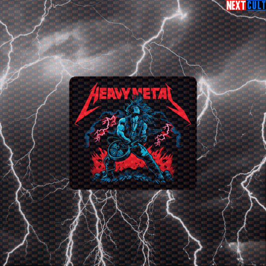 Heavy Metal Gym Sticker - Funny Rock Music Workout Decal for Lifters & Bodybuilding Meme Lovers Default Title Stickers Next Cult Brand