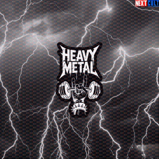 Heavy Metal Funny Gym Sticker - Rock On Workout Decal for Water Bottles & Gym Gear Default Title Stickers Next Cult Brand