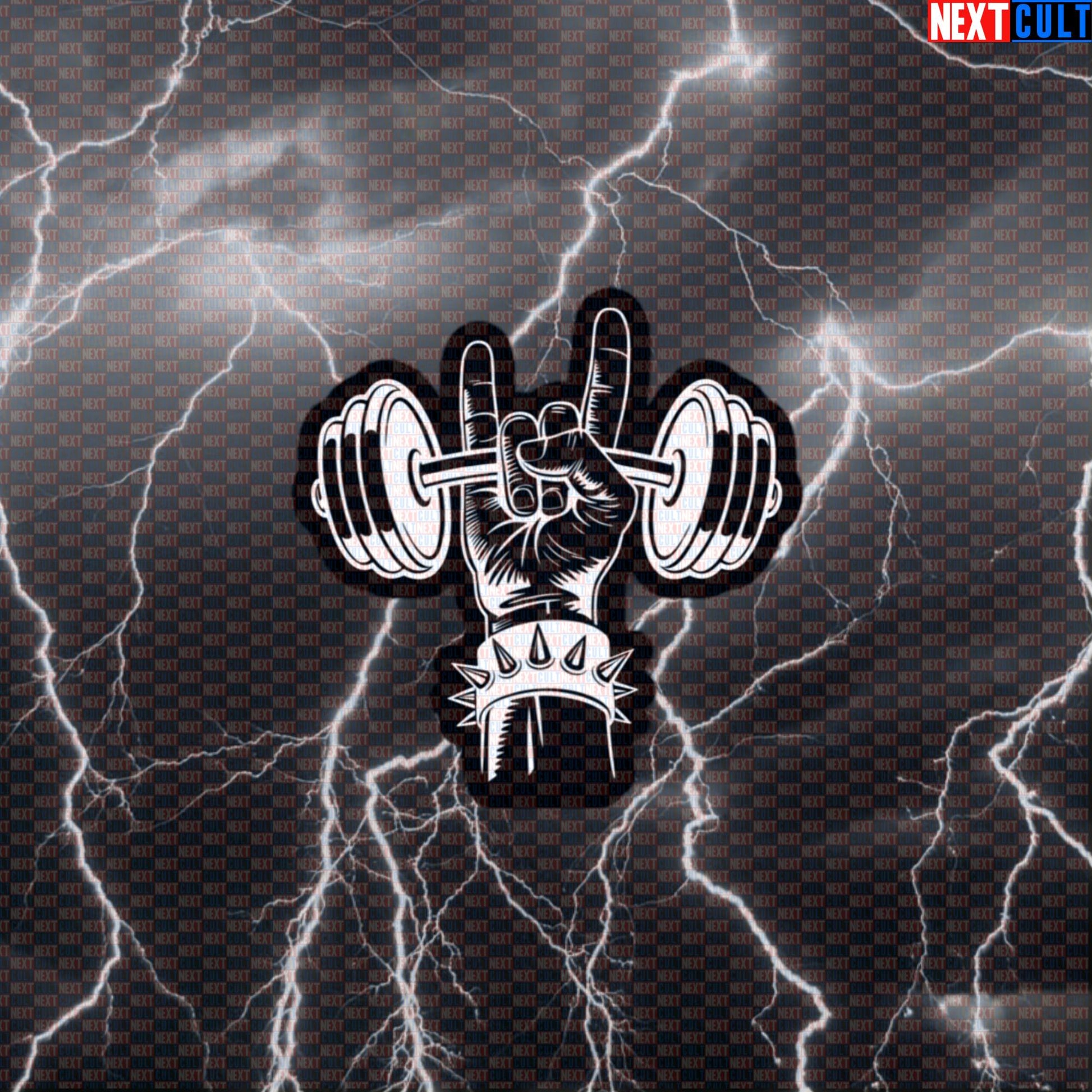 Heavy Metal Gym Sticker - Funny Rock Music Workout Decal for Lifters & Gymbros Default Title Stickers Bodybuilding Fitness Gym Rock Music Workout Next Cult Brand