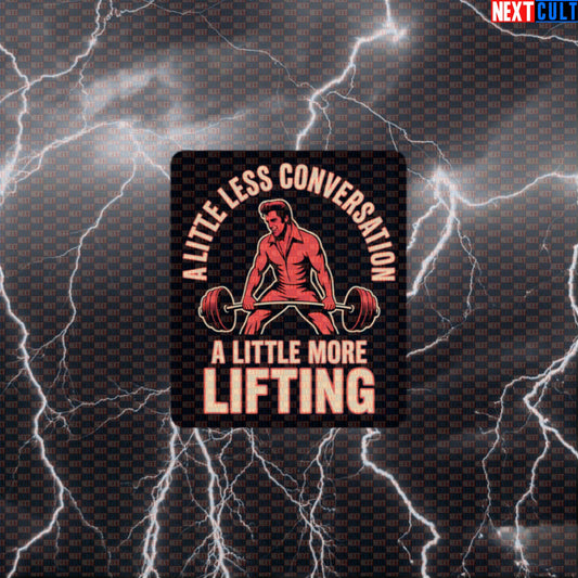 Elvis Presley Lifting Sticker - Funny A Little More Lifting Gym Meme Workout Decal Default Title Stickers Bodybuilding Elvis Presley Fitness Gym Powerlifting Rock Music Workout Next Cult Brand