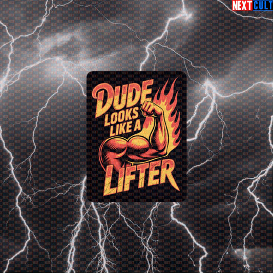 Dude Looks Like a Lifter Funny Gym Sticker - Rock Music Meme Decal for Water Bottles & Gym Gear Default Title Stickers Aerosmith Bodybuilding Fitness Gym Rock Music Workout Next Cult Brand