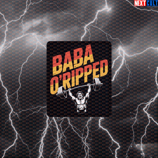 Baba O'Ripped Funny Gym Sticker - Rock Music Meme Decal for Water Bottles & Gym Gear Default Title Stickers Bodybuilding Fitness Gym Rock Music The Who Workout Next Cult Brand