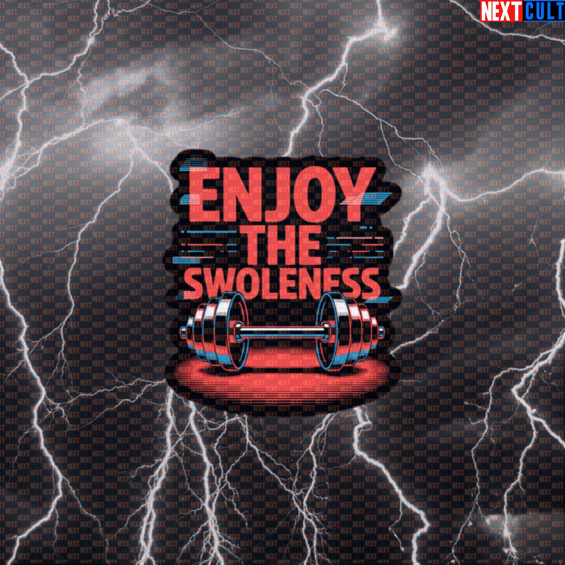 Enjoy The Swoleness Funny Gym Sticker - Depeche Mode Music Meme Decal for Water Bottles Default Title Stickers Bodybuilding Depeche Mode Fitness Gym Rock Music Workout Next Cult Brand