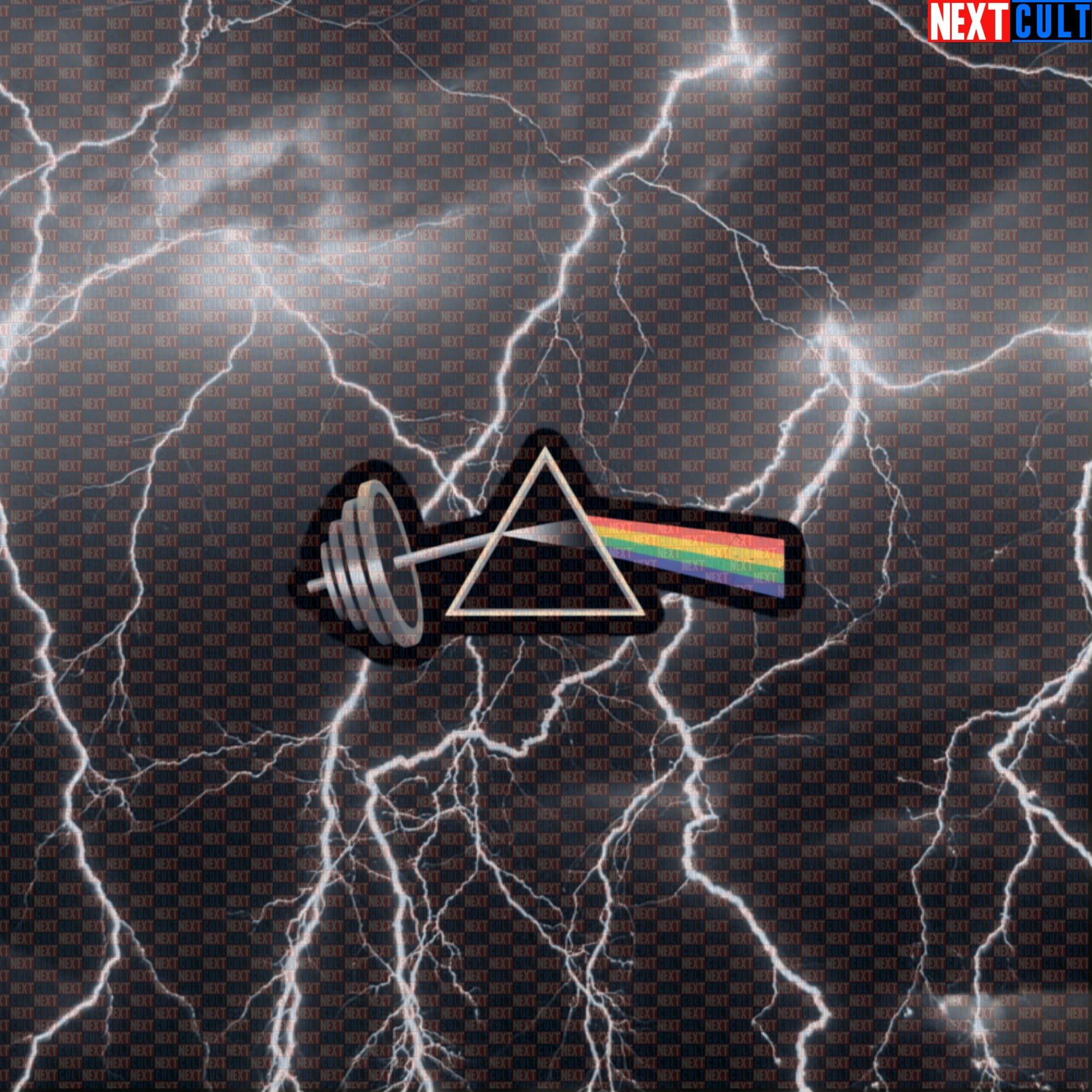 The Dark Side of Lifting Funny Gym Sticker - Pink Floyd Workout Meme Decal for Water Bottles Default Title Stickers Bodybuilding Fitness Gym Pink Floyd Powerlifting Rock Music Workout Next Cult Brand