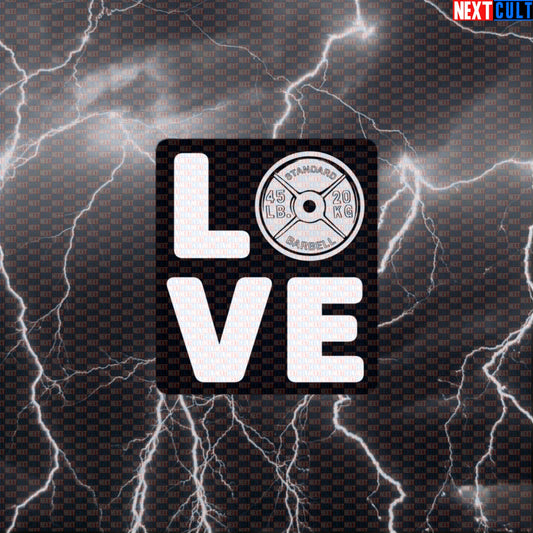 I Love Gym Valentine's Day Funny Gym Sticker - Gym Lover Meme Decal for Water Bottles & Gear Default Title Stickers Bodybuilding Fitness Gym Powerlifting Valentine's Day Workout Next Cult Brand