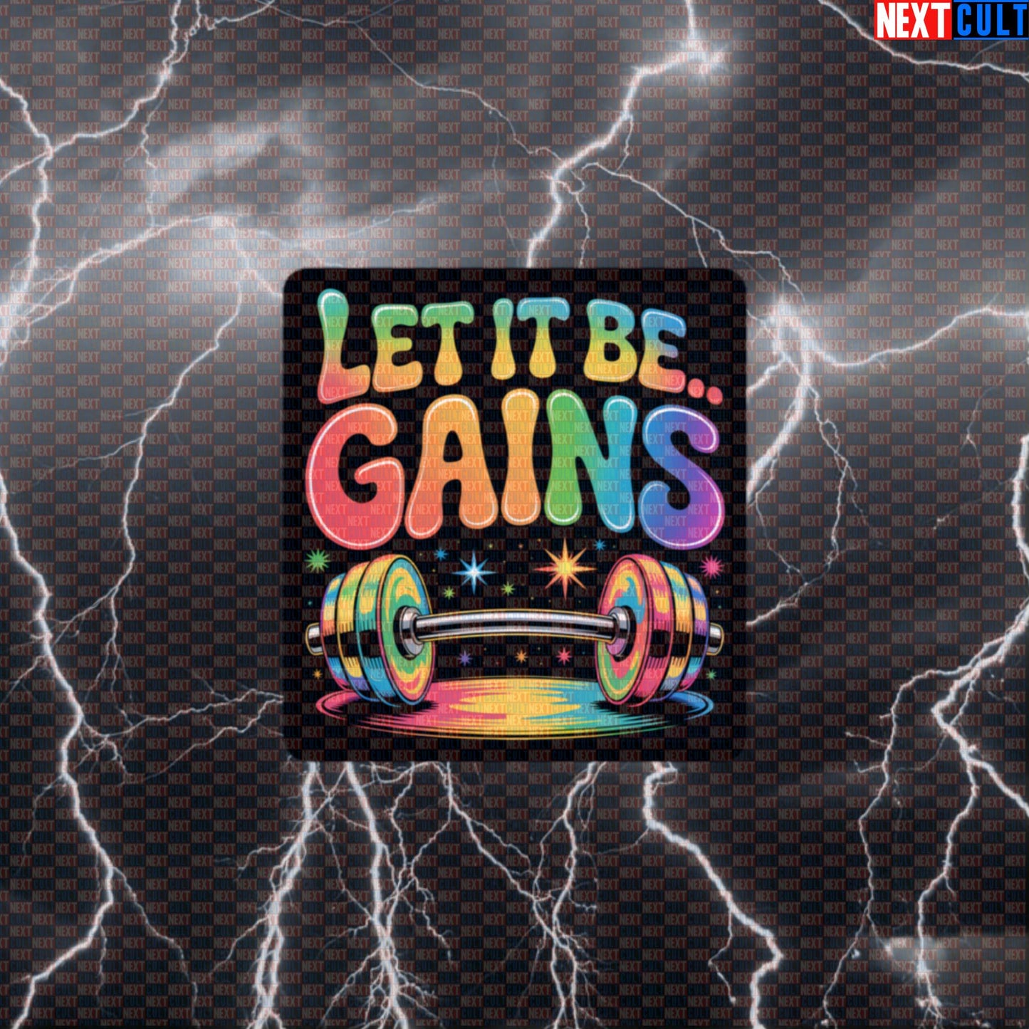 Let It Be Gains Funny Gym Sticker - Beatles Music Workout Decal for Water Bottles & Gear Default Title Stickers Bodybuilding Fitness Gym Rock Music The Beatles Workout Next Cult Brand