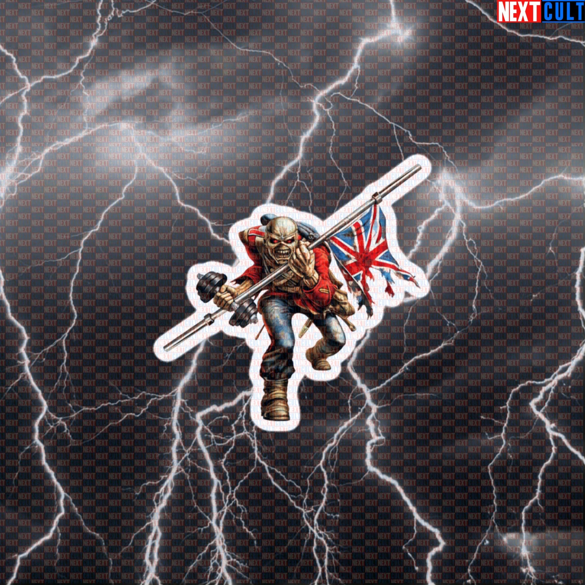 Gym Trooper “Trooper Eddie Metal Lifter Parody” Funny Gym Sticker for Lifters, Metalheads, Bodybuilding & Workout Memes Default Title Stickers Bodybuilding Fitness Gym Iron Maiden Powerlifting Rock Music Workout Next Cult Brand