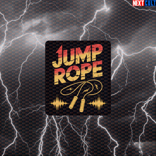 Van Halen Jump Rope Cardio Gym Sticker Decal Funny Gym Sticker for Workout Gear, Water Bottles, Laptops and Locker Motivation Default Title Cardio Fitness Gym Rock Music Workout Next Cult Brand