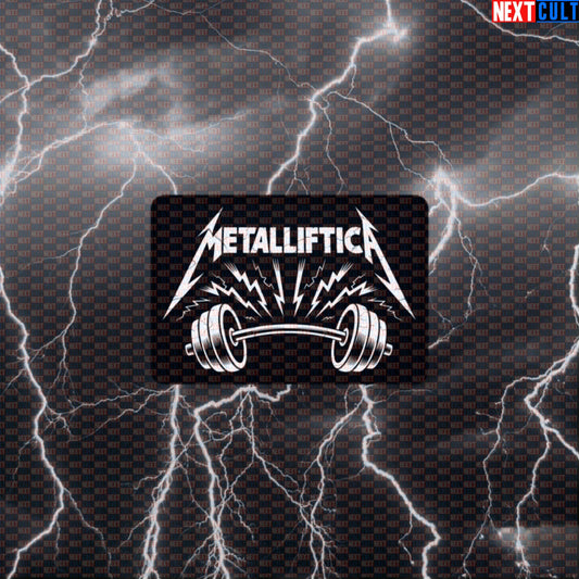 Metalliftica Gym Sticker Funny Gym Sticker Decal for Workout Gear Lifting Metal Meme Default Title Stickers Next Cult Brand