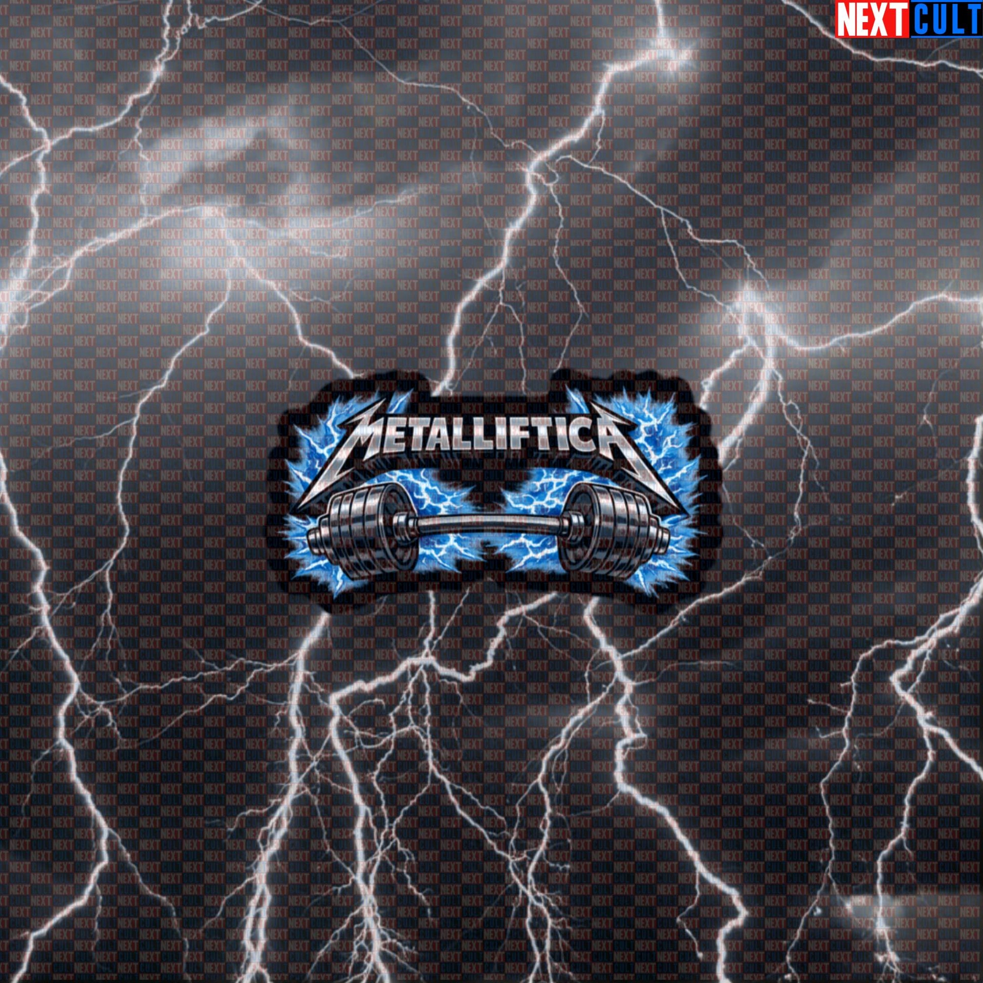 Metalliftica Metallica Heavy Metal Funny Gym Sticker — Rock Music Fitness Meme Decal for Bodybuilding, Powerlifting & Lifting Metal Default Title Bodybuilding Fitness Gym Metallica Powerlifting Rock Music Workout Next Cult Brand