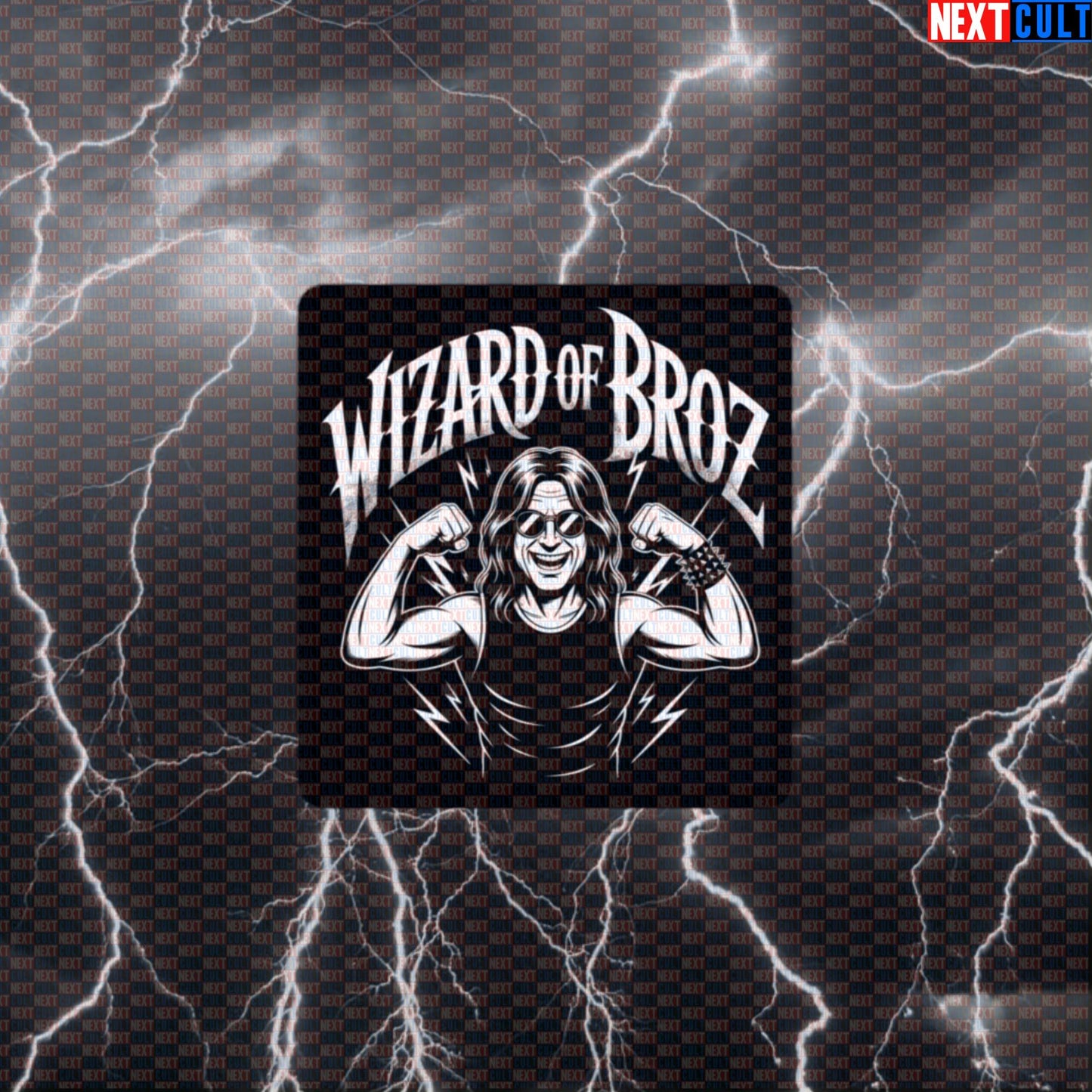 Wizard of Broz Funny Gym Sticker Decal for Water Bottles Laptops Gym Gear Metal Fans Default Title Bodybuilding Gym Ozzy Osbourne Rock Music Workout Next Cult Brand