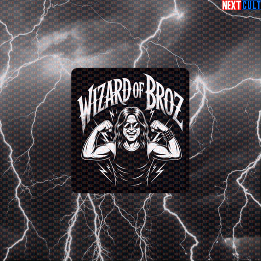 Wizard of Broz Funny Gym Sticker Decal for Water Bottles Laptops Gym Gear Metal Fans Default Title Bodybuilding Gym Ozzy Osbourne Rock Music Workout Next Cult Brand