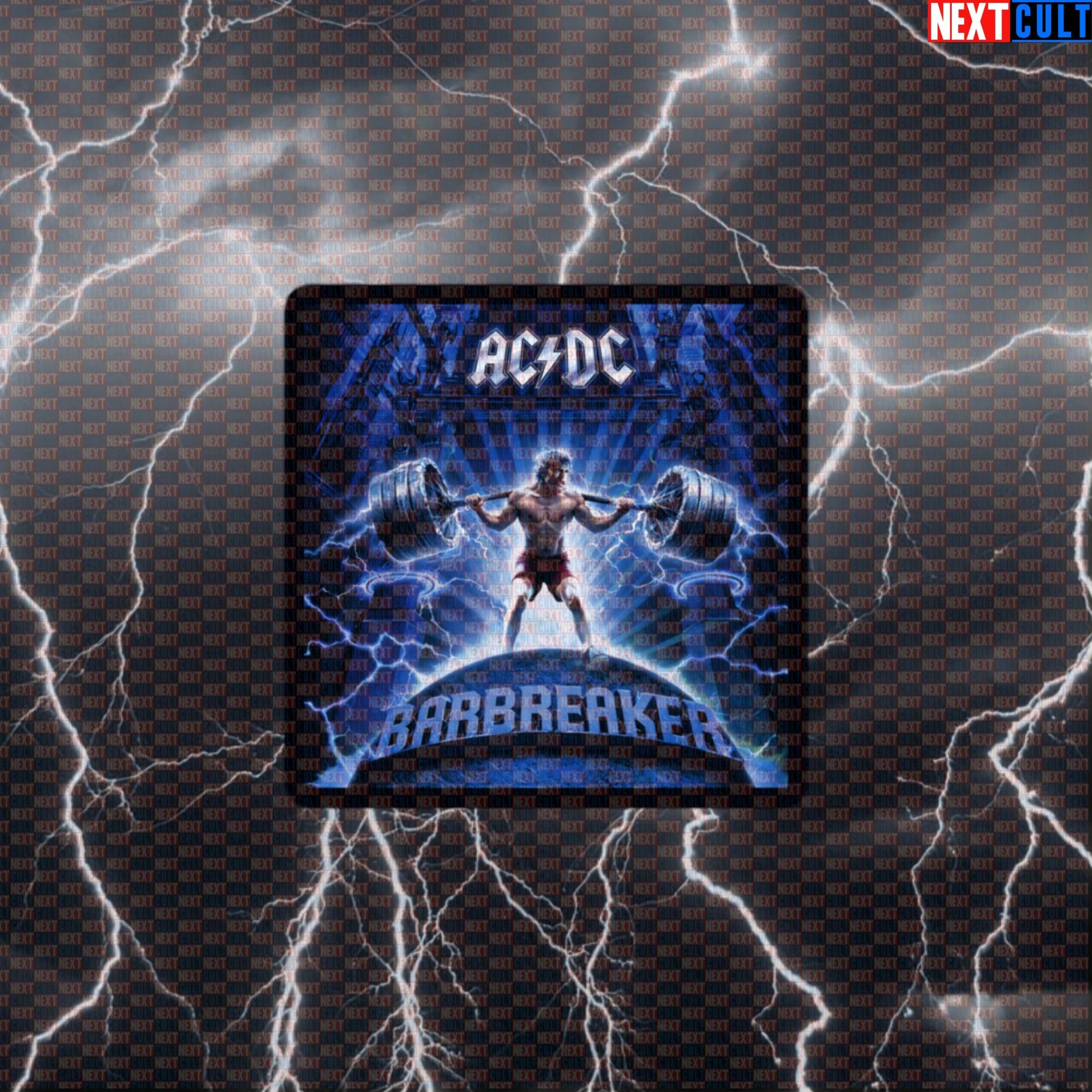 Bar Breaker Barbell Breaker Funny Gym Sticker Ballbreaker Album Parody Heavy Metal Workout Decal Default Title Stickers AC/DC Bodybuilding Fitness Gym Powerlifting Rock Music Workout Next Cult Brand