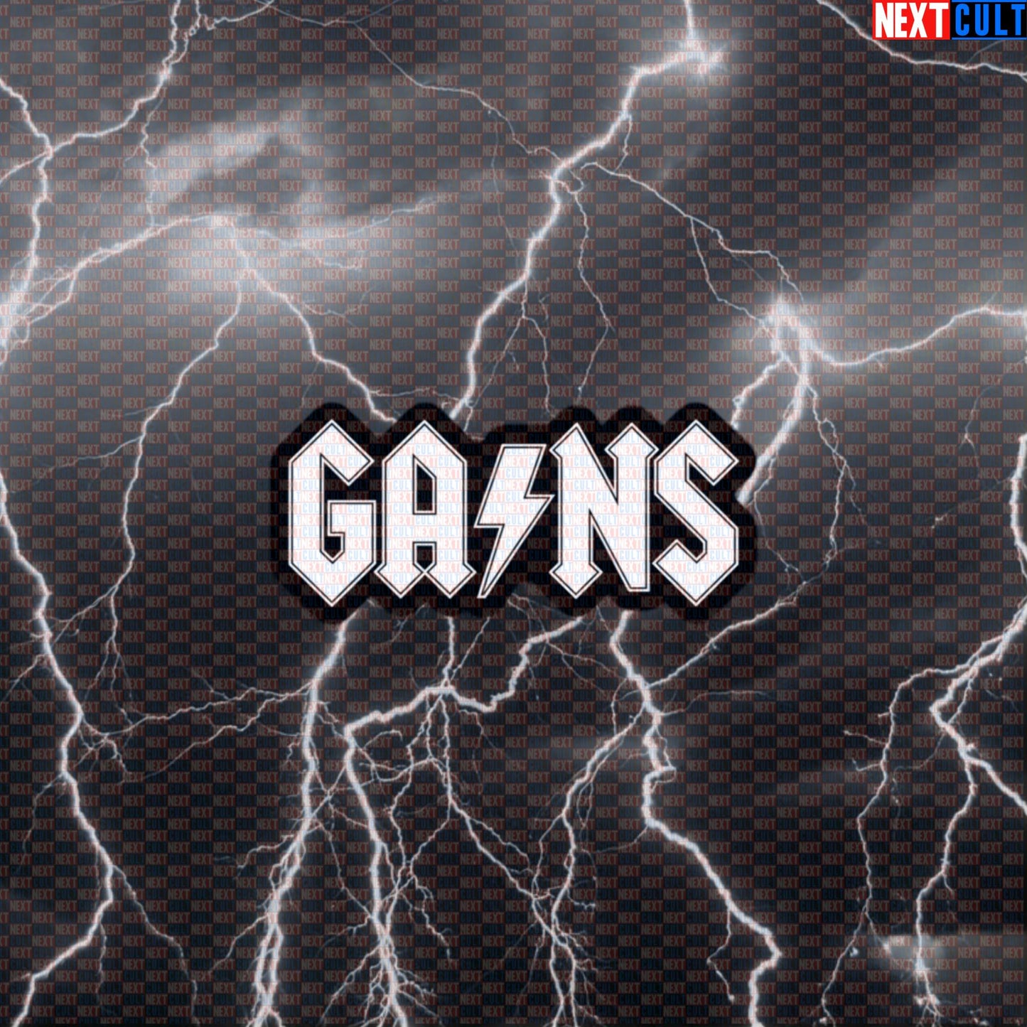 Gains Funny Gym Sticker Decal for Water Bottles Laptops Gym Gear AC DC Rock Fans Default Title Stickers AC/DC Bodybuilding Fitness Gym Rock Music Workout Next Cult Brand