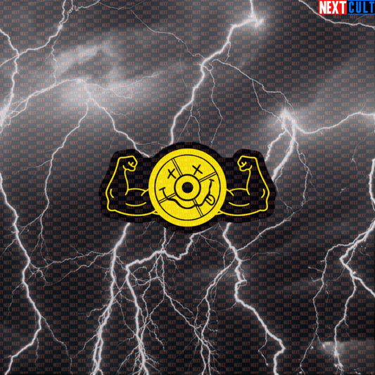 Grunge Weight Plate Funny Gym Sticker Decal for Water Bottles Laptops Gym Gear Nirvana Fans Default Title Stickers Bodybuilding Fitness Gym Nirvana Powerlifting Rock Music Workout Next Cult Brand