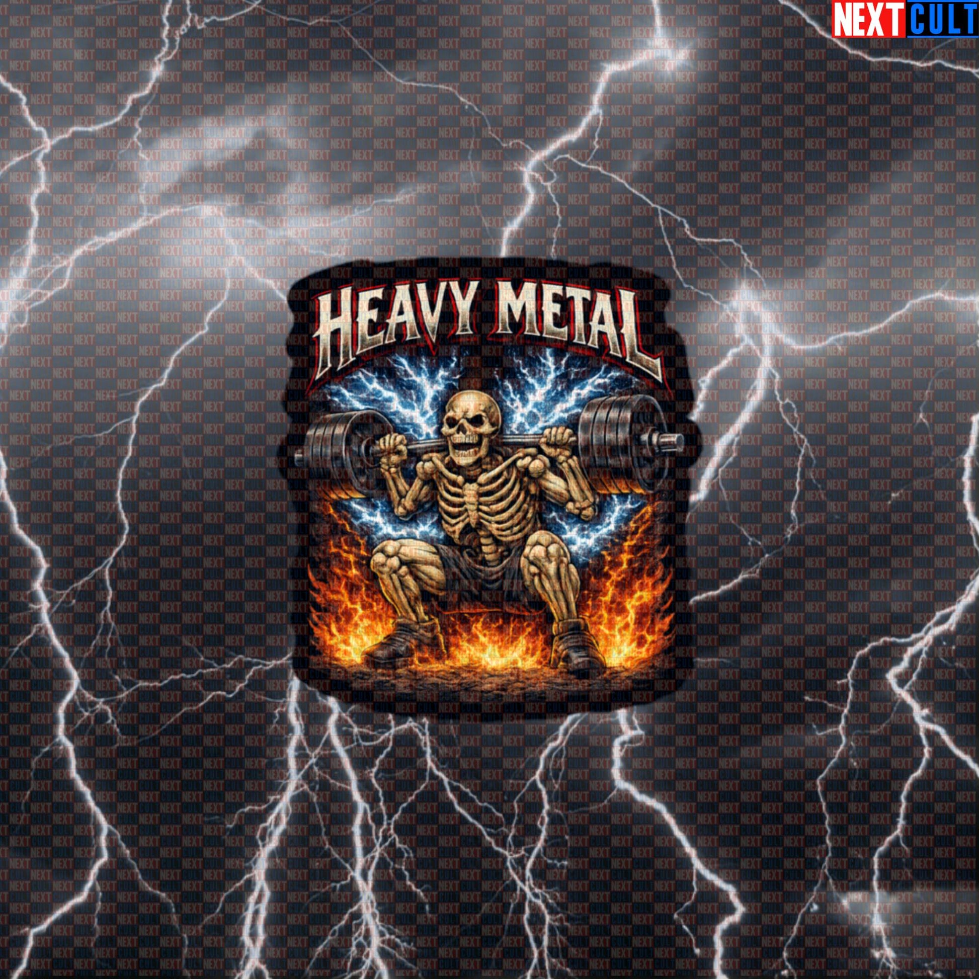 Heavy Metal Squats Funny Gym Sticker Skeleton Squat Decal for Lifters Default Title Stickers Bodybuilding Fitness Gym Leg Day Powerlifting Rock Music Workout Next Cult Brand