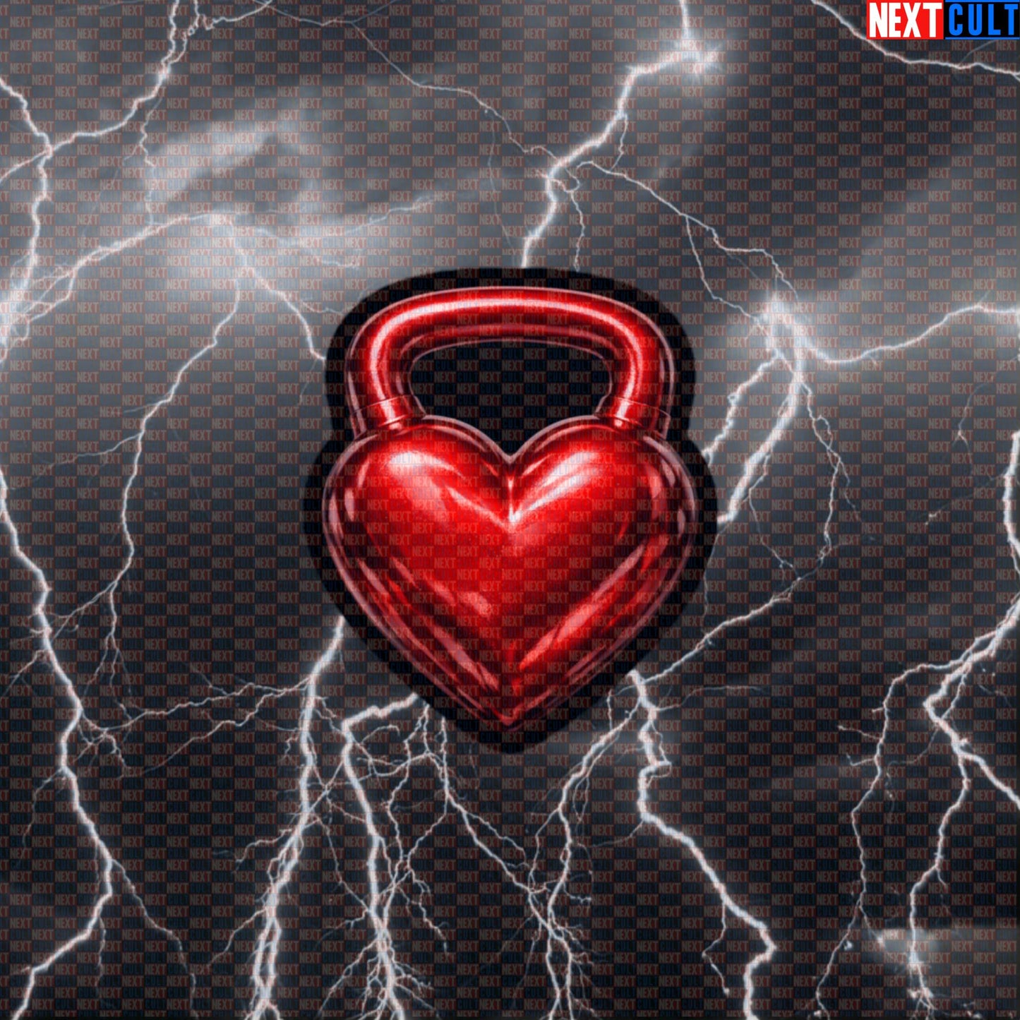 Heart Shaped Kettlebell Valentine’s Day Funny Gym Sticker for Kettlebell Lovers and Fitness Fans Default Title Stickers Fitness Gym Kettlebell Valentine's Day Workout Next Cult Brand