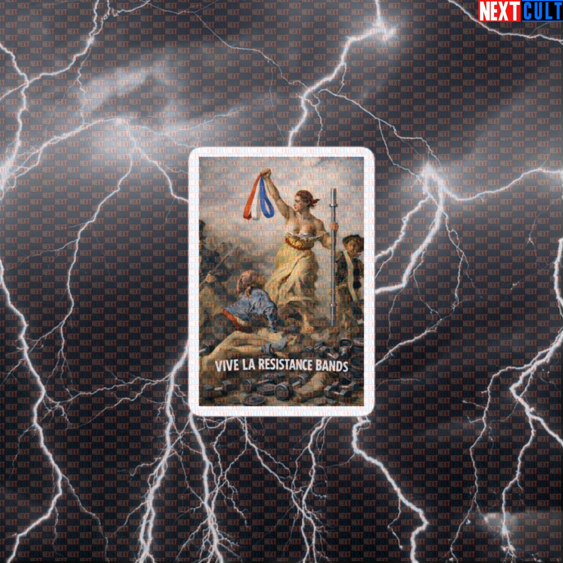 Vive La Resistance Bands Funny Gym Sticker Painting Meme – Resistance Bands Warmup Rehab Mobility Fitness Revolution Decal Default Title Fitness Functional Fitness Gym Workout Next Cult Brand