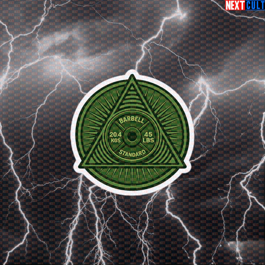Gym Illuminati Funny Gym Sticker Secret Society Meme New Gym Order Workout Decal Fitness Cult Gym Sticker Default Title Stickers Next Cult Brand