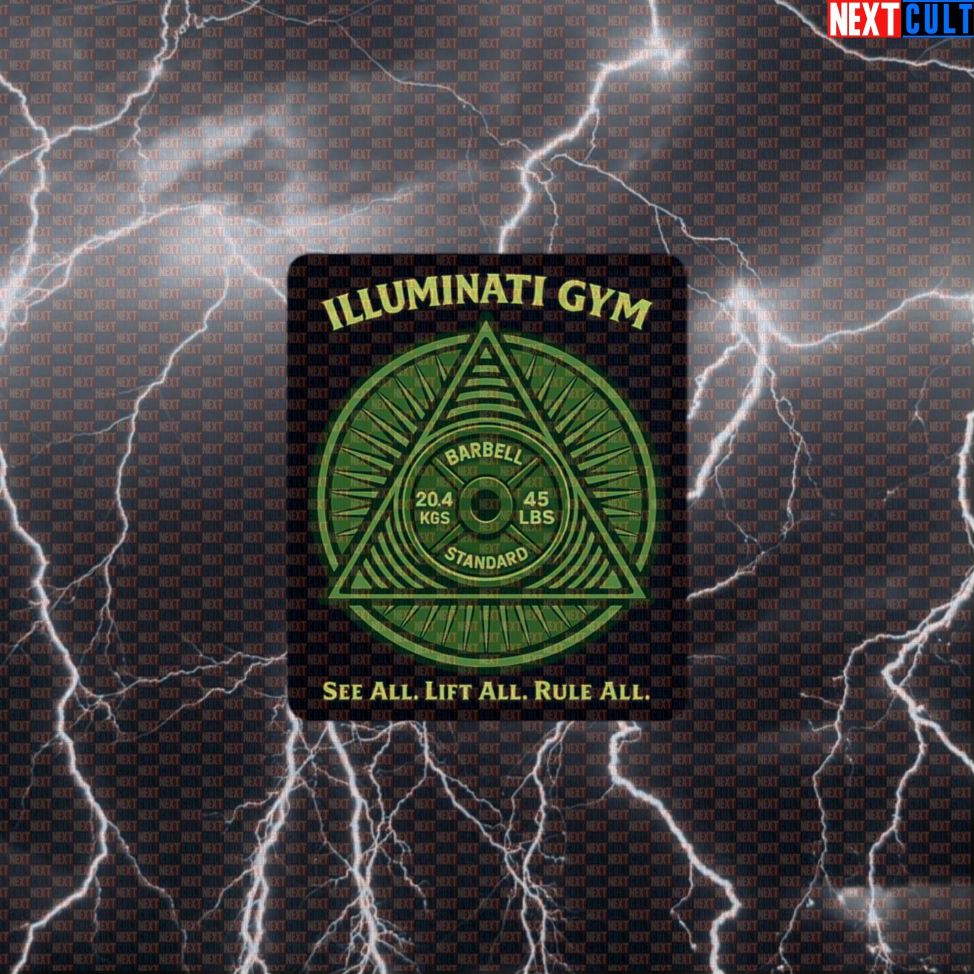 Gym Illuminati See All Lift All Rule All Funny Gym Sticker Secret Society Meme New Gym Order Workout Decal Fitness Cult Default Title Stickers Next Cult Brand