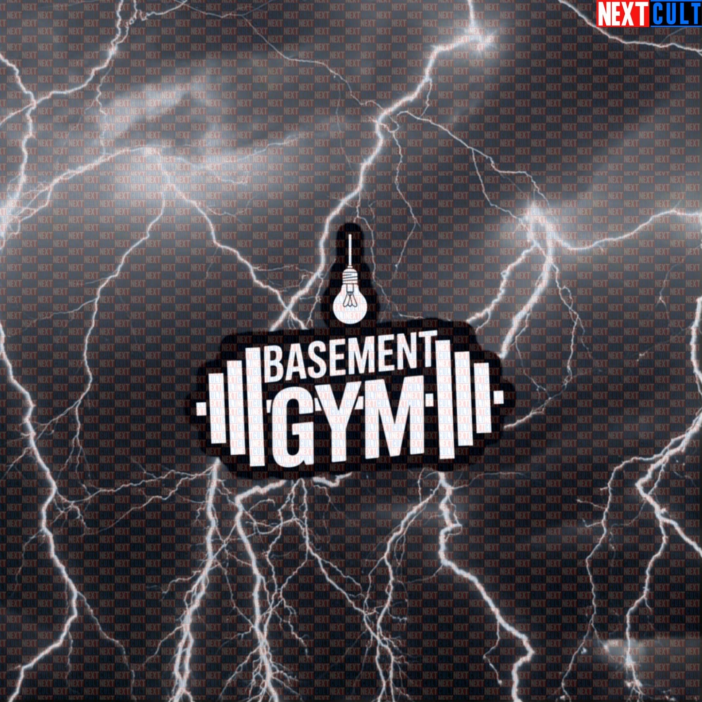 Funny Basement Gym Sticker Decal for Home Gym Water Bottles Laptops Workout Sticker Gymbros Fitness Meme Default Title Fitness Gym Home Gym Workout Next Cult Brand