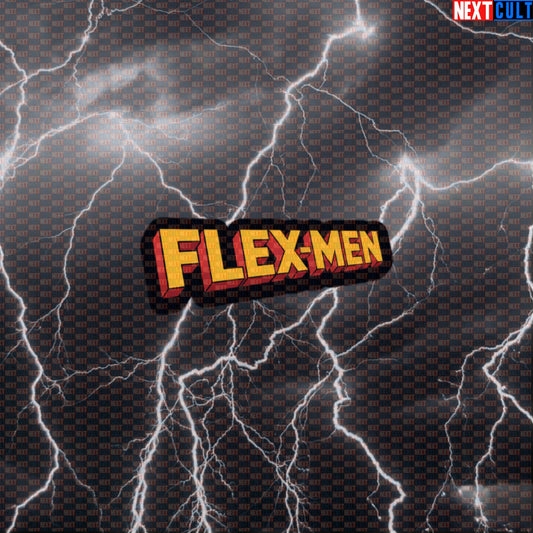 Flex Men Funny Gym Sticker Superhero Workout Sticker Decal for Water Bottles Laptops Gym Gear X-Men Fans Default Title Stickers Next Cult Brand