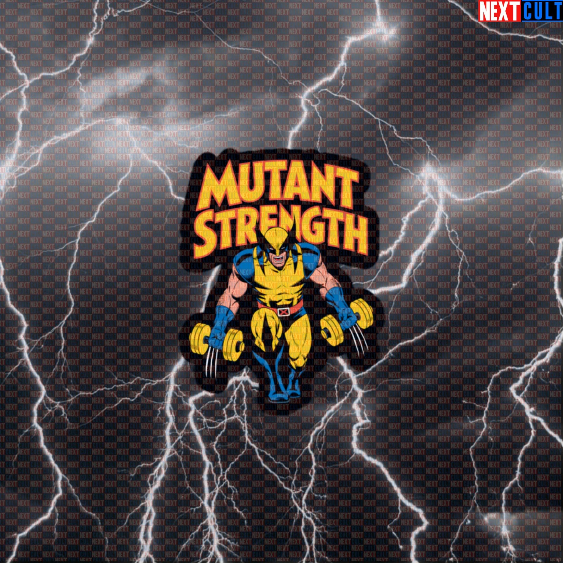 Mutant Strength Wolverine X-Men Funny Gym Sticker Superhero Workout Sticker Fitness Bodybuilding Powerlifting Decal Default Title Stickers Next Cult Brand